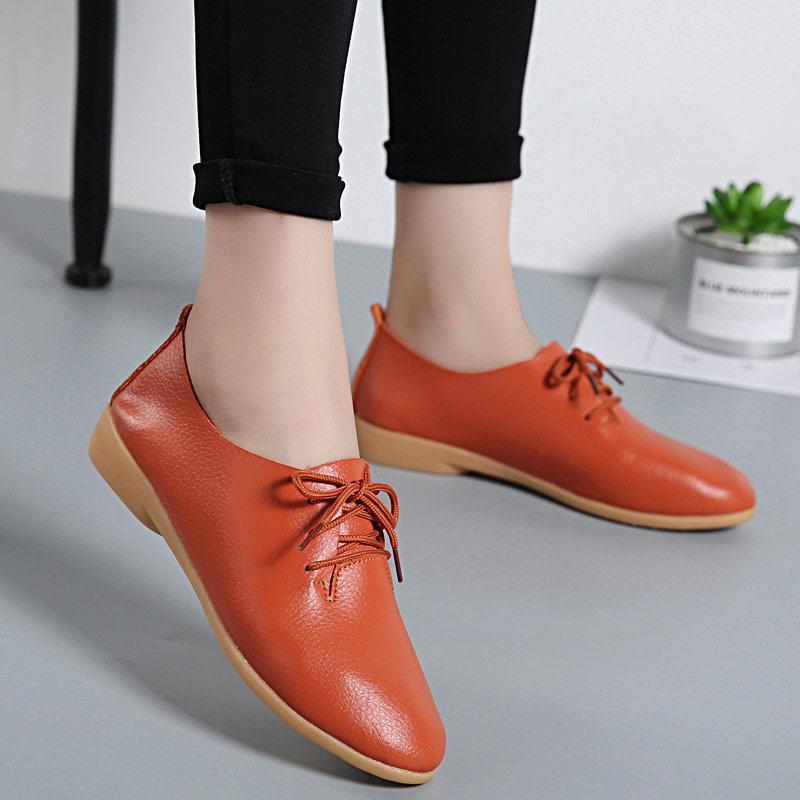Fashion Sneakers Women Flats Genuine Leather Women shoes Loafers