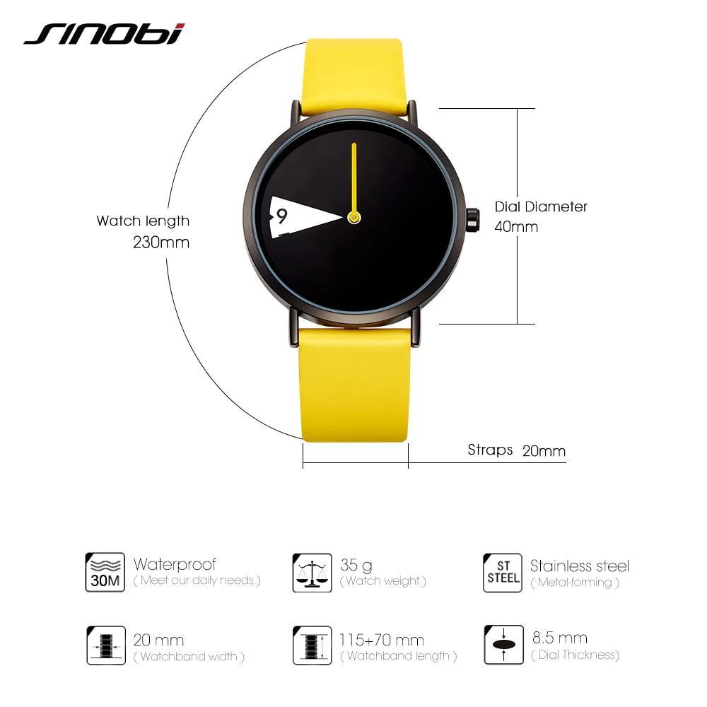 Cute Women Watch Creative Wristwatch Lady Clock Rotate Yellow Leather Band Wristwatches Clock Montres Femme Reloj Mujer