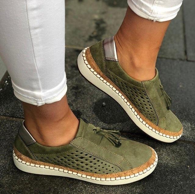 Size 35-43Slip On Women Sneakers Shallow Loafers