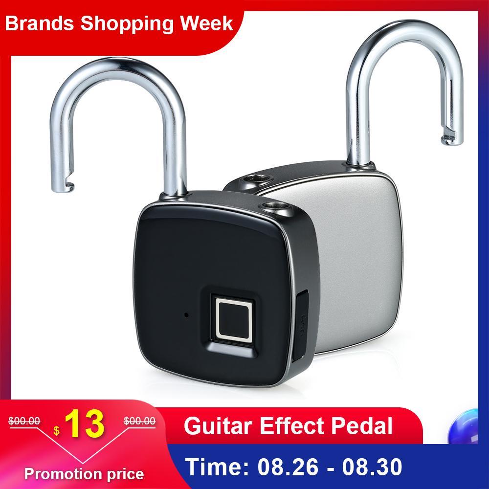 Smart Lock Keyless Fingerprint Lock IP65 Waterproof cerradura inteligente Anti Theft Security Padlock Door Luggage Case Lock