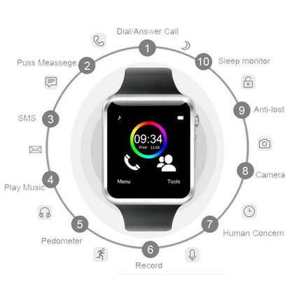Smart Watch A1 for children men women android Bluetooth Smartwatch With camera Support call music Photography SIM TF card & DZ0