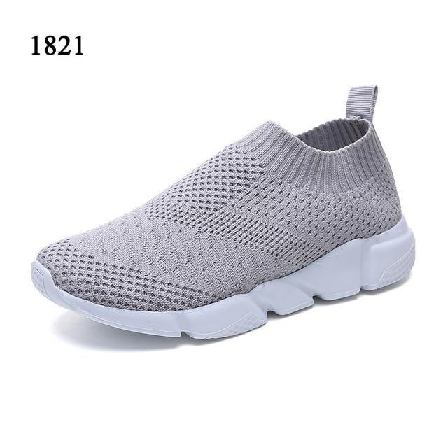 Women Casual Knitting Sock Sneakers Stretch Flat Platform Fashion Ladies Slip On Shoes