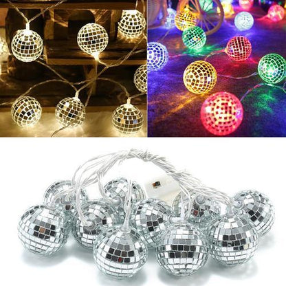 Mirrored Ball String Lights