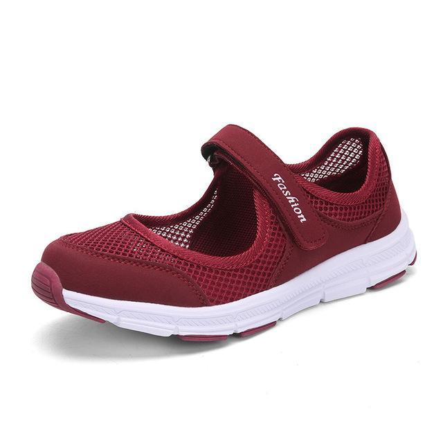 Casual Shoes Woman Flats Breathable Mesh Ladies Shoes