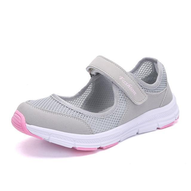 Casual Shoes Woman Flats Breathable Mesh Ladies Shoes