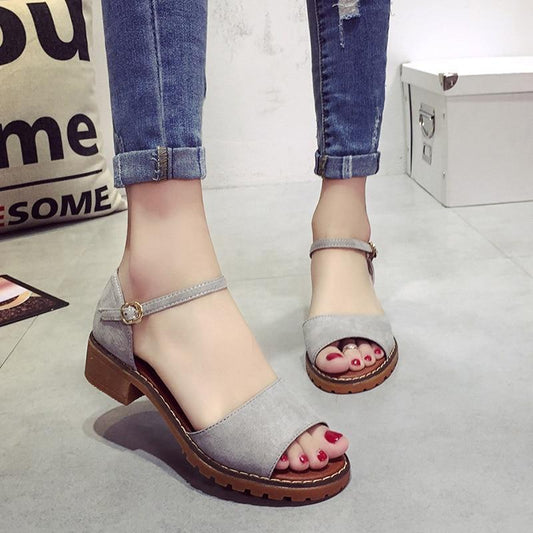 Floral Sandals Fish Mouth Women Sandals