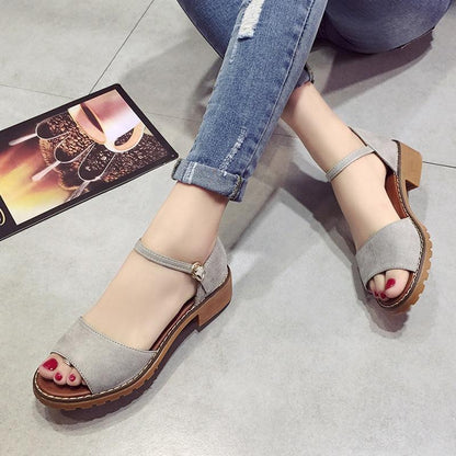 Floral Sandals Fish Mouth Women Sandals