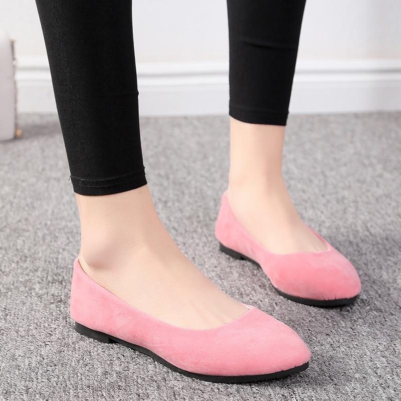 Simple Soft Girl Sweet Round Toe Shoes Flat Bottom Schoolgirl Office Lady Drive Car White Shoes