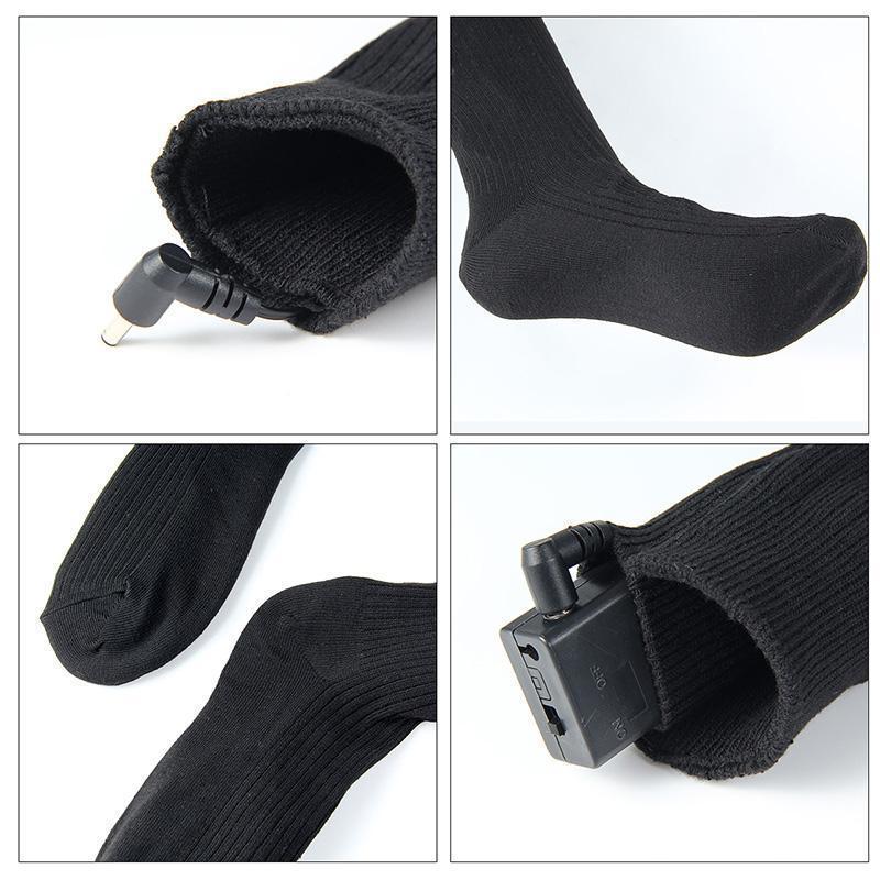 #1 Heated Socks Cotton Electric Thermal Warmer Winter Battery Socks