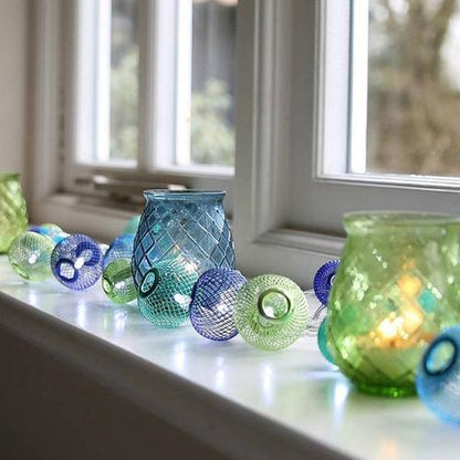 Blue and Green Globe LED Light Strand