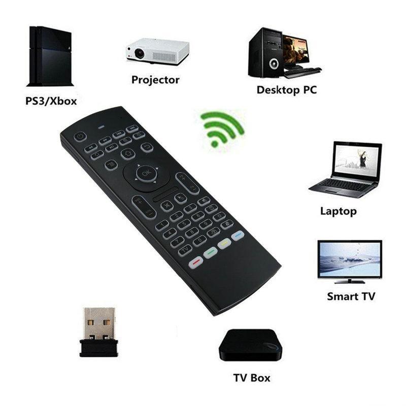 Air Mouse Backlit MX3 Pro With Voice Microphone 2.4G Wireless Mini Keyboard With IR Learning Extend Remote Controller