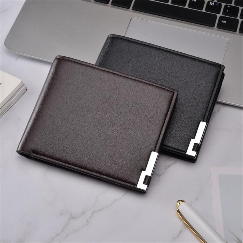 Top 2019 ultra thin Short Sequined Men Wallets with Coin Bag Roomy Purse Man Wallet Male Small Money Dollar Slim Cool Card Case