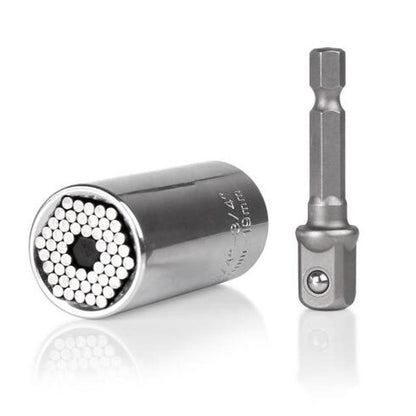 Torque Wrench Universal Sleeve Head Set Magic Socket Sleeve 7 19mm Spanner Key Gator Grip Multi Hand Tools Cr v Material