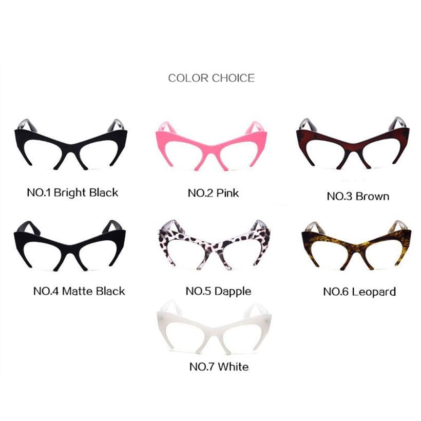 Retro Half frame Design Glasses Transparent Lens Women Cat Eye Eyewear Frames Female Fashion Brand Designer Glasses Frame