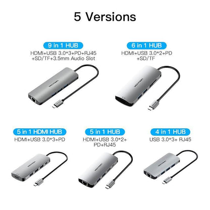 USB C HUB Type C HUB to USB 3.0 Thunderbolt 3