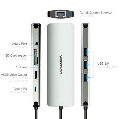 USB C HUB Type C HUB to USB 3.0 Thunderbolt 3