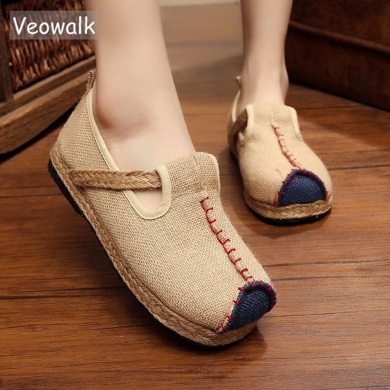 Casual Plain Linen Cotton Loafers
