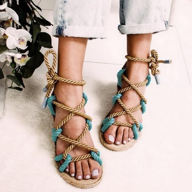 Fashion fasten Espadrilles Women Sandals