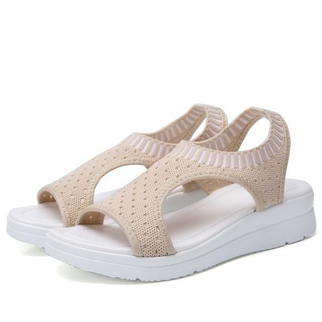 Women  Shoes Peep Toe Casual Flat Sandals