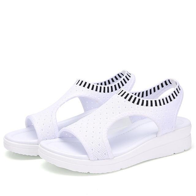 Women  Shoes Peep Toe Casual Flat Sandals