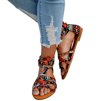 Bohemian Women Flat Shoes  Roman Sandal