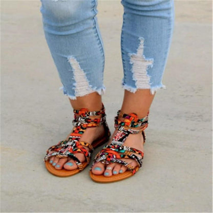 Bohemian Women Flat Shoes  Roman Sandal