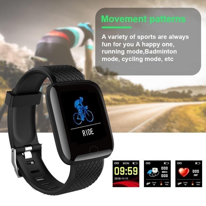 Waterproof Fitness Tracker Smart Watch Blood Pressure Measurement Bracelet Heart Rate Monitor Pedometer Smart Band Women Men