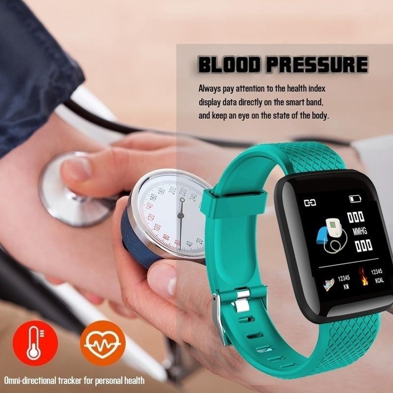 Waterproof Fitness Tracker Smart Watch Blood Pressure Measurement Bracelet Heart Rate Monitor Pedometer Smart Band Women Men