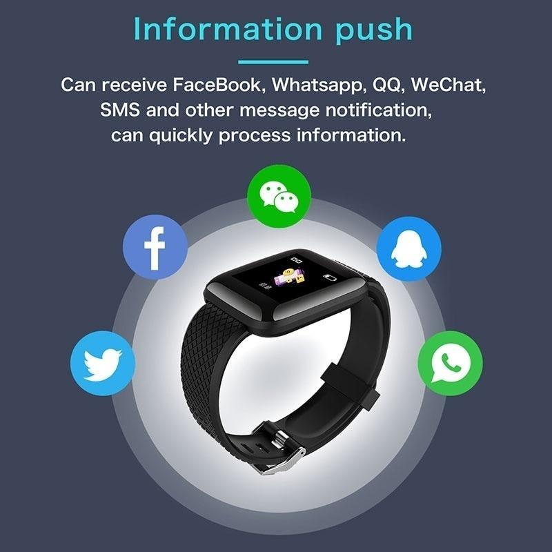 Waterproof Fitness Tracker Smart Watch Blood Pressure Measurement Bracelet Heart Rate Monitor Pedometer Smart Band Women Men