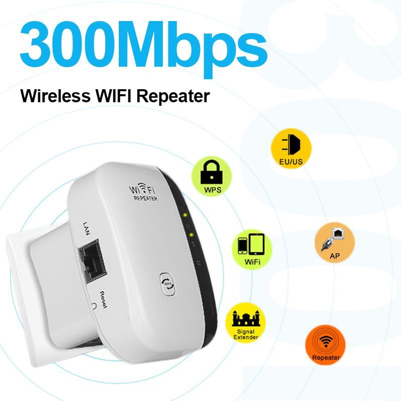 WiFi Repeater Amplifier WiFi Extender 300Mbps Wireless Wi Fi Range Extender Wi Fi Signal Amplifier Booster 802.11N Access point