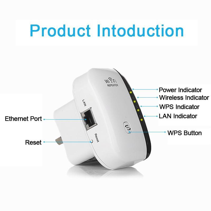 WiFi Repeater Amplifier WiFi Extender 300Mbps Wireless Wi Fi Range Extender Wi Fi Signal Amplifier Booster 802.11N Access point