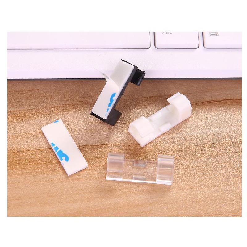 s Wire Cable Clips Organizer Desktop & Workstation Clips Cord Management Holder USB Charging Data Line Cable Winder