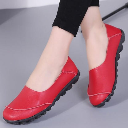 Woman shoes fashion style large size 35-44 genuine leather flats loafers