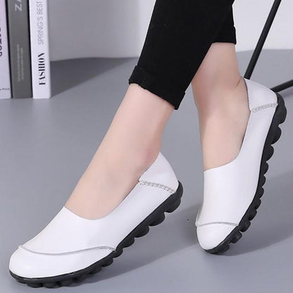 Woman shoes fashion style large size 35-44 genuine leather flats loafers