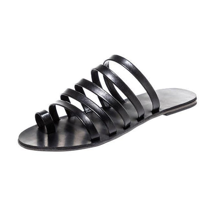 Women Flat Sandals  Gladiator Sandals Ladies Strap Slippers Roman Female Flip Flops Outdoor Casual Sandals
