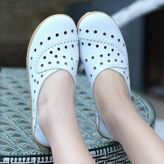 Women Flat Shoes Genuine Leather Loafers