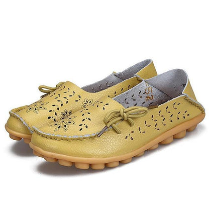 New Moccasins Women Shoes Slip On Loafers Genuine Leather Shoes Driving Woman Footwear