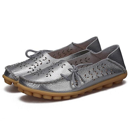 New Moccasins Women Shoes Slip On Loafers Genuine Leather Shoes Driving Woman Footwear