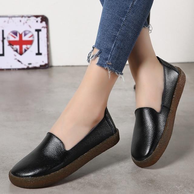 Women Flats Roman Style Women Shoes White Loafers For Women