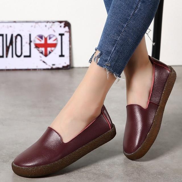 Women Flats Roman Style Women Shoes White Loafers For Women