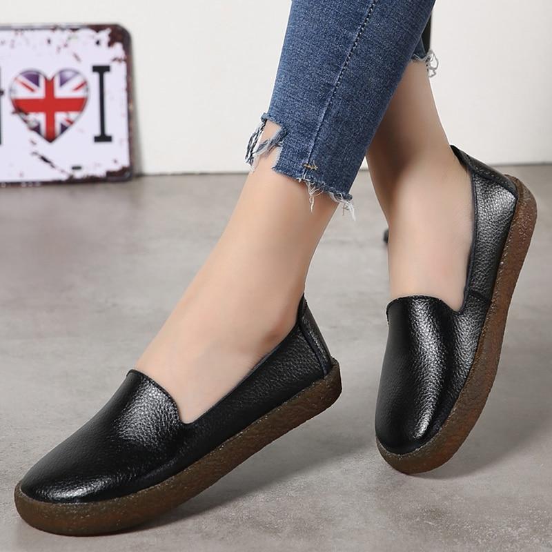 Women Flats Roman Style Women Shoes White Loafers For Women