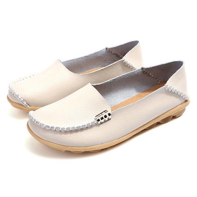 Women Flats Slip On Women Loafers Soft Moccasins With Genuine Leather