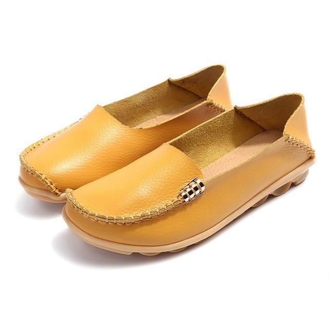 Women Flats Slip On Women Loafers Soft Moccasins With Genuine Leather