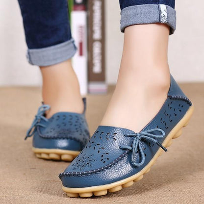 Women Flats Women Genuine Leather Shoes
