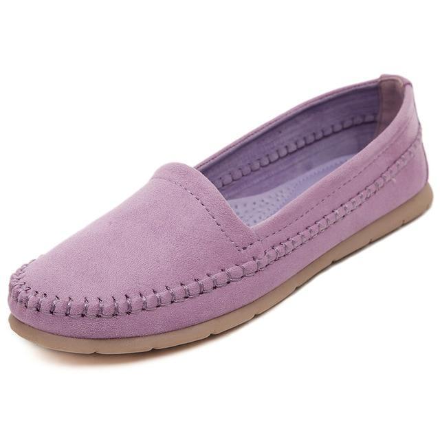 Women Loafers Shoes Round Toe For Woman Casual Soft Flats Ladies Driving Shoe