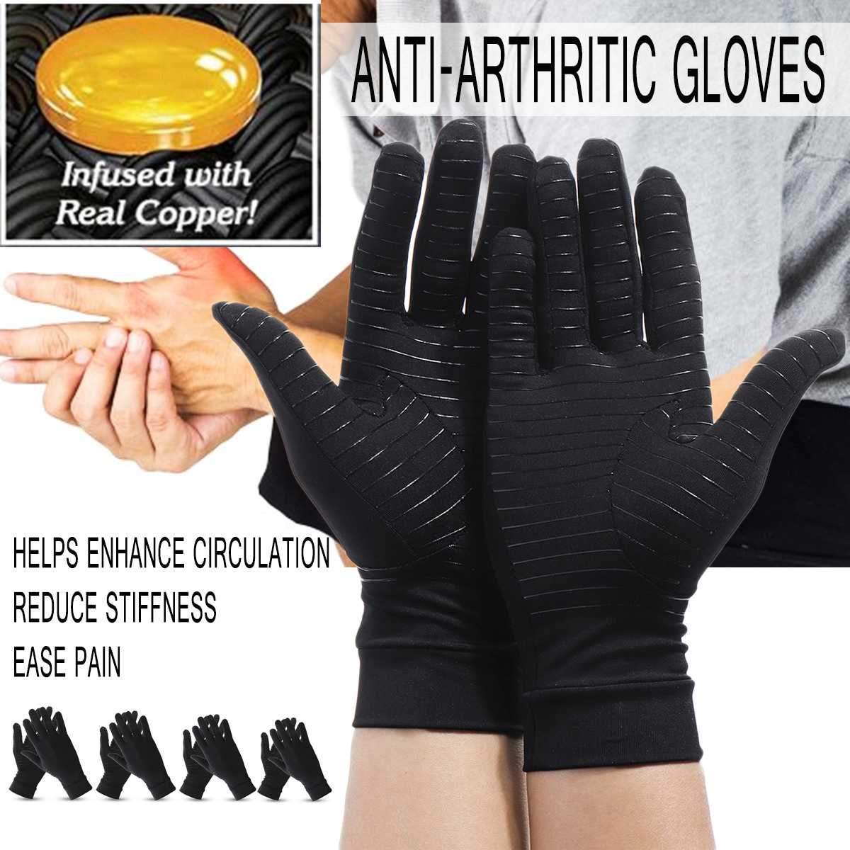 Arthritis Compression Gloves Copper Fiber Therapy