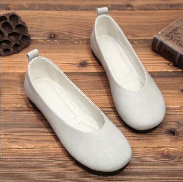 Women Real Leather Shoes Moccasins Mother Loafers