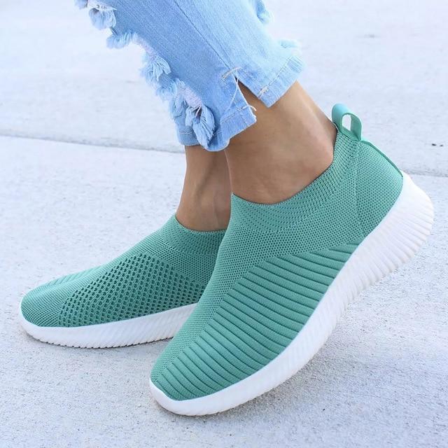 Women Shoes Knitting Sock Sneakers