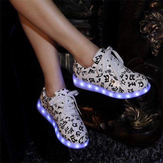 LED Light Up Shoes - New Fashion Led Shoes Casual Available all sizes from 4.5 - 12