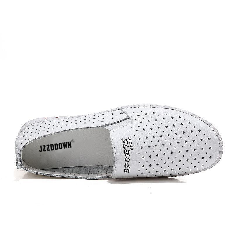 Women casual  loafers  shoes Genuine Leather ladies flats sneakers shoe